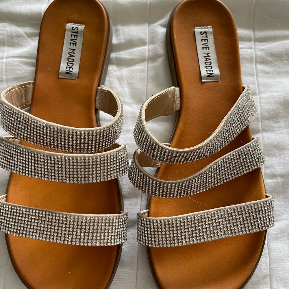 Sparkly Steve Madden Flip Flops